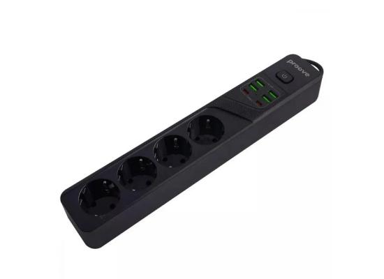 Proove Power Strip Power Socket P-04 (4 sockets + 4 USB + 2 Type-C) 2М - Black